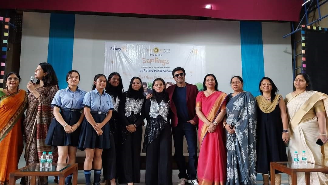 INTERACTIVE SESSION WITH THE STUDENTS BY MULTIFACETED CELEBRITY MR. SAMIR SONI